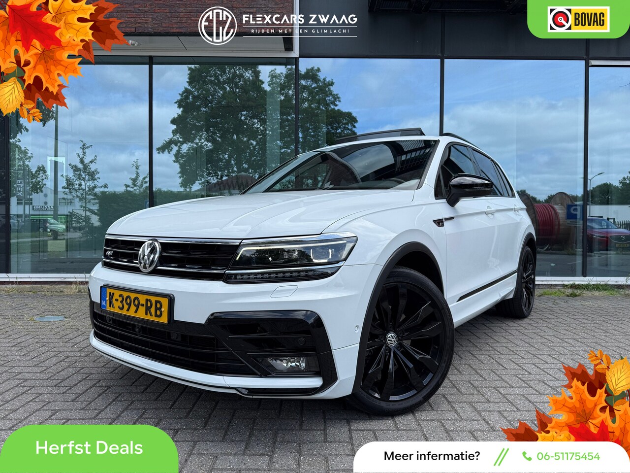 Volkswagen Tiguan - 1.5 TSI ACT Highline Business R - Pano/Schuifdak- Leder - Navi - Afn.Trekhaak - Virt.Cockp - AutoWereld.nl