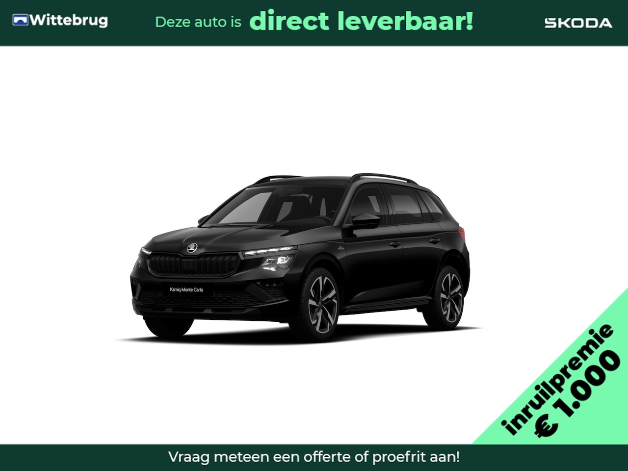 Skoda Kamiq - 1.0 TSI Monte Carlo 18" lichtmetalen velgen / Travel assist / Navigatie pakket / Charging - AutoWereld.nl