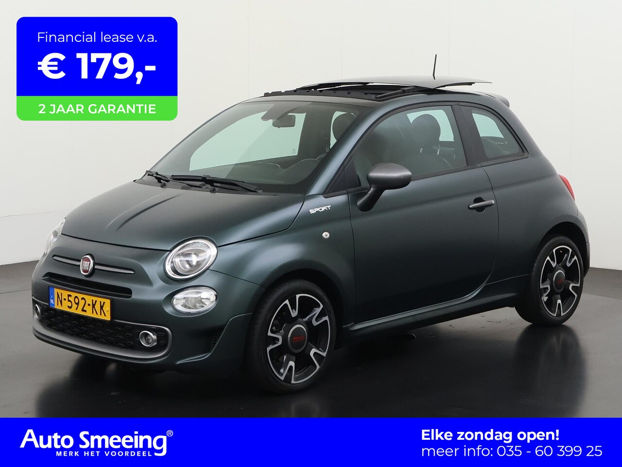 Fiat 500 - 1.0 Hybrid Sport | Schuifdak | Apple/Android Carplay | Zondag Open! - AutoWereld.nl