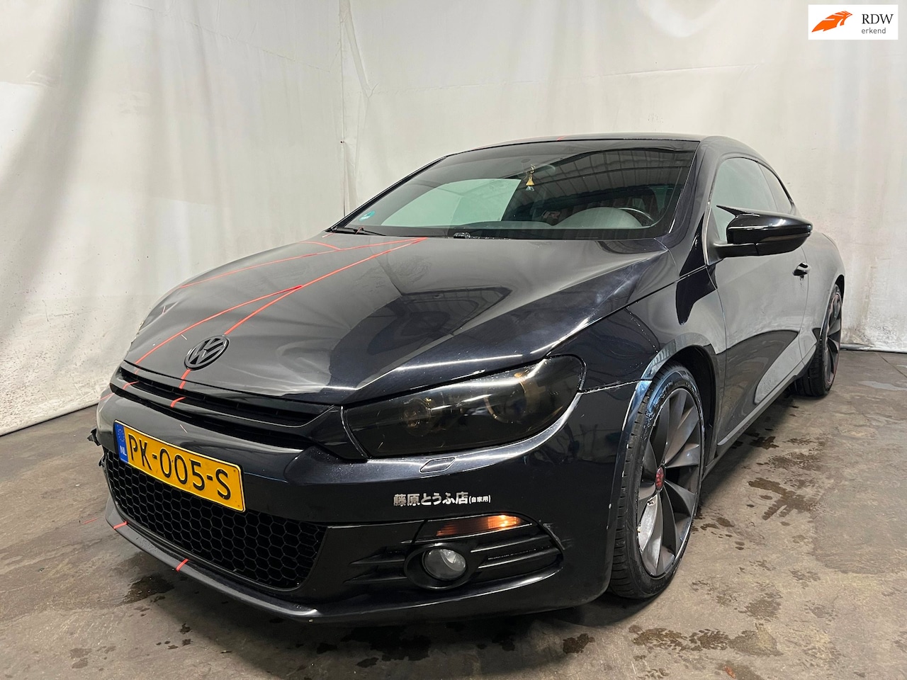 Volkswagen Scirocco - 1.4 TSI Highline Plus - Motor en Airbaglamp brandt, Rechtsvoorschade, Rondom gebruikerssch - AutoWereld.nl