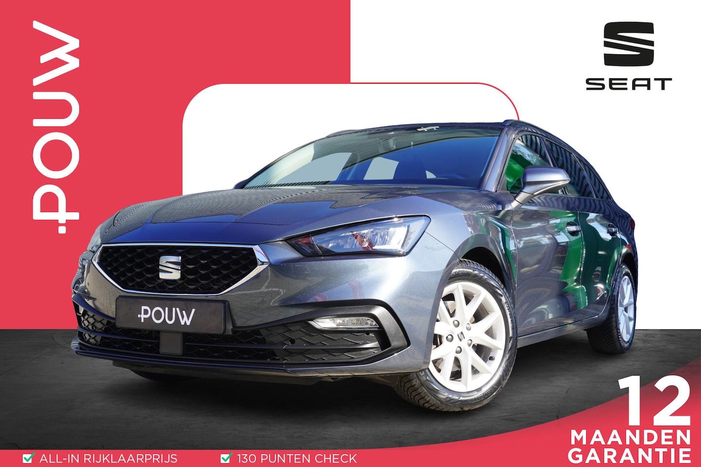 SEAT Leon Sportstourer - 1.0 TSI 110pk Style Full Link | Cruisecontrol | PDC Achter - AutoWereld.nl