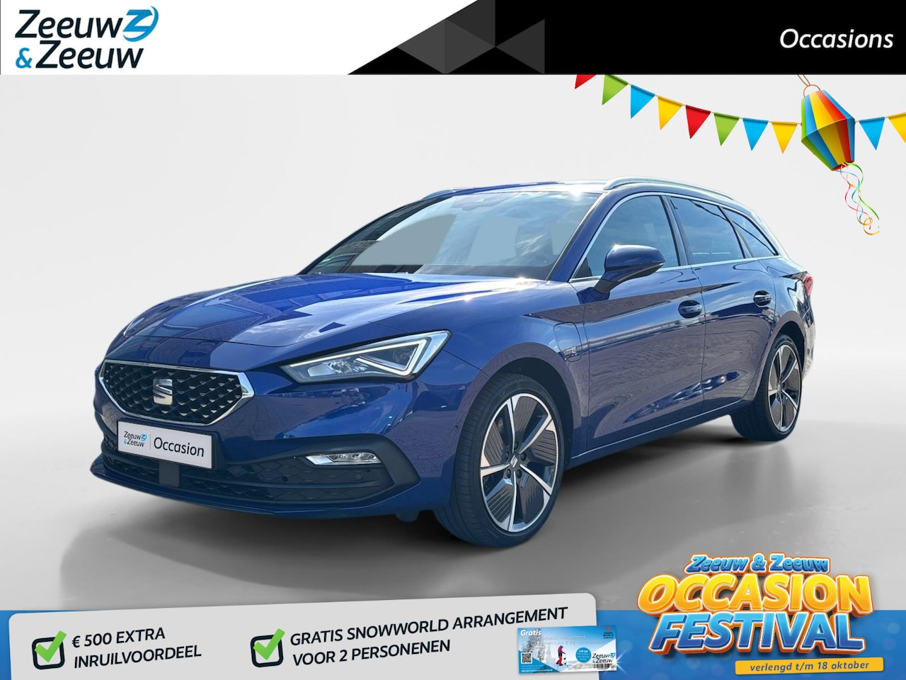 SEAT Leon Sportstourer - 1.4 TSI eHybrid PHEV FR Business Intense | ACC | Automaat | Camera | Stuur- & Stoel Verw | - AutoWereld.nl