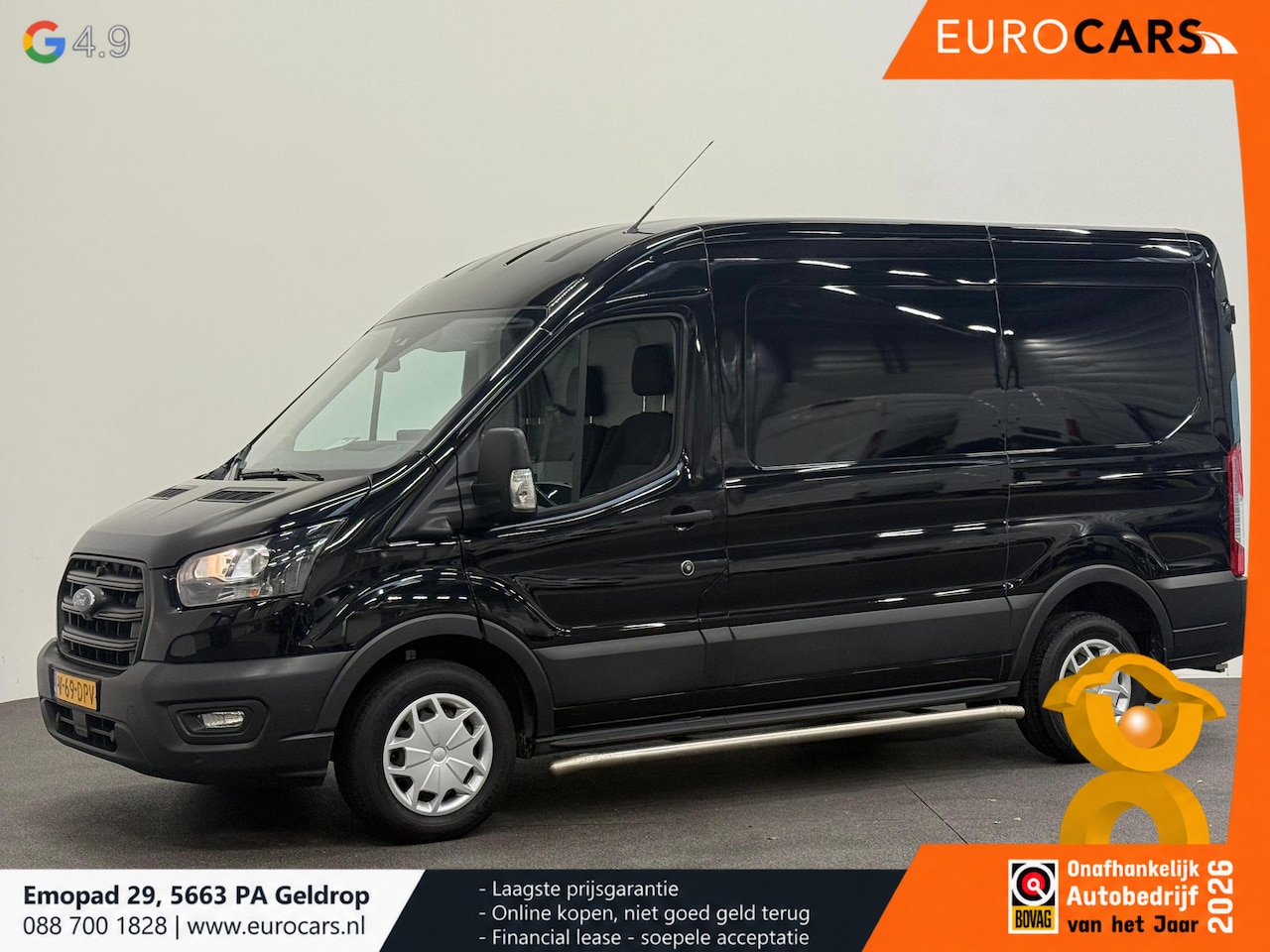 Ford Transit - 310 2.0 TDCI L2H2 Trend Automaat Navigatie Trekhaak 360° Camera Airco Cruise DAB+ - AutoWereld.nl