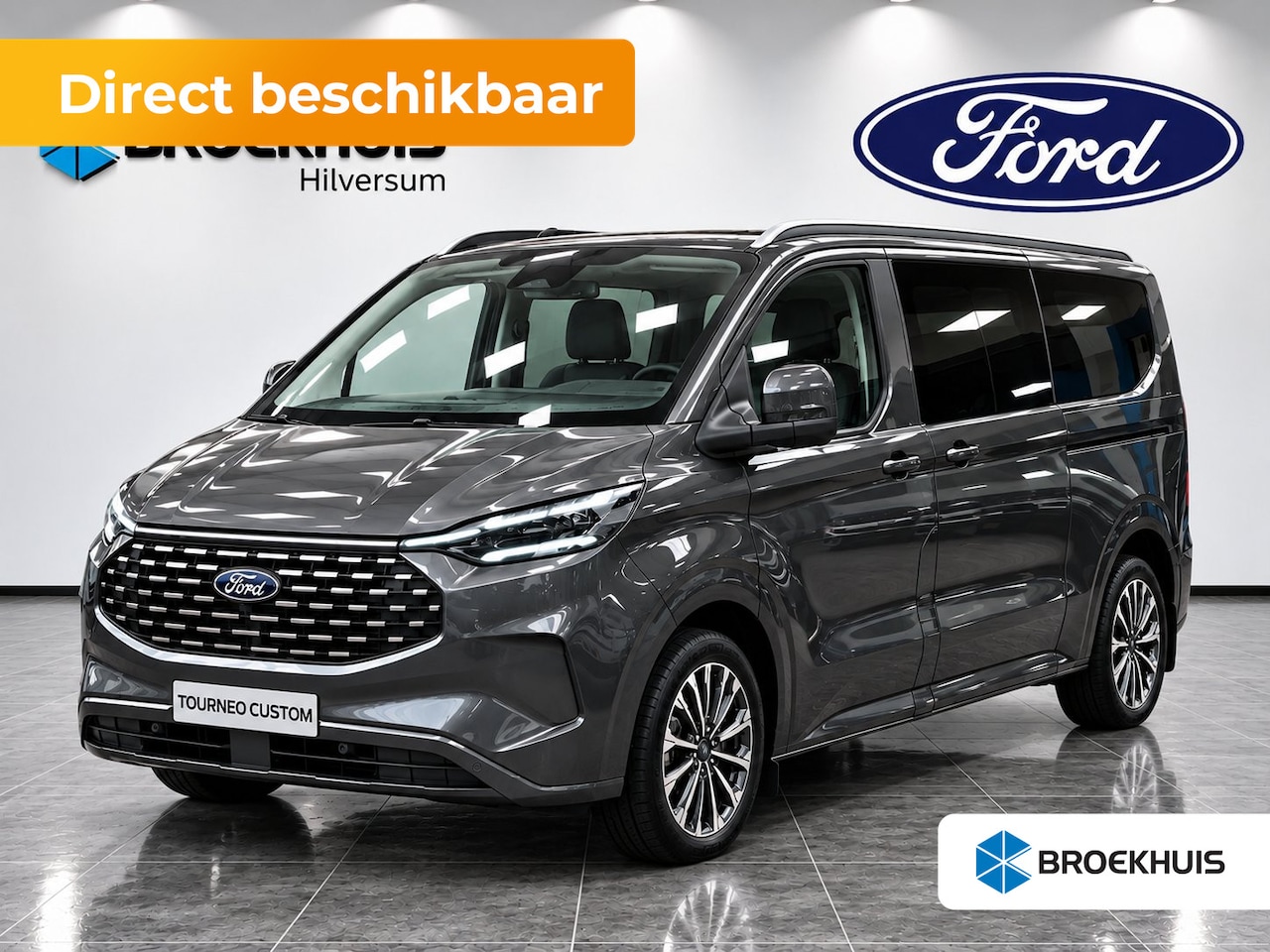 Ford Transit Custom Tourneo - Plug-in Hybrid 233pk L2 Titanium X | 8 Persoons | Matrix Led koplampen | Wegklapbare Trekh - AutoWereld.nl