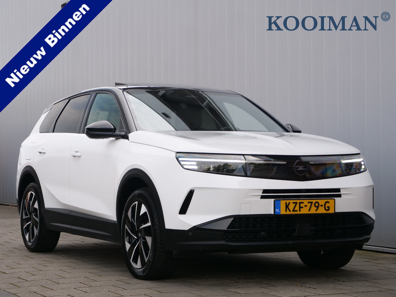 Opel Grandland - 1.2 Turbo Hybrid GS 145 Pk Automaat Navigatie / DAB / Apple Carplay / Pano-dak / Winterpac - AutoWereld.nl
