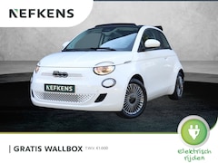 Fiat 500e - Icon 42 kWh Cabrio | ACCU 95% | Achteruitrijcamera | Stoelverwarming | Parkeersensoren v+a