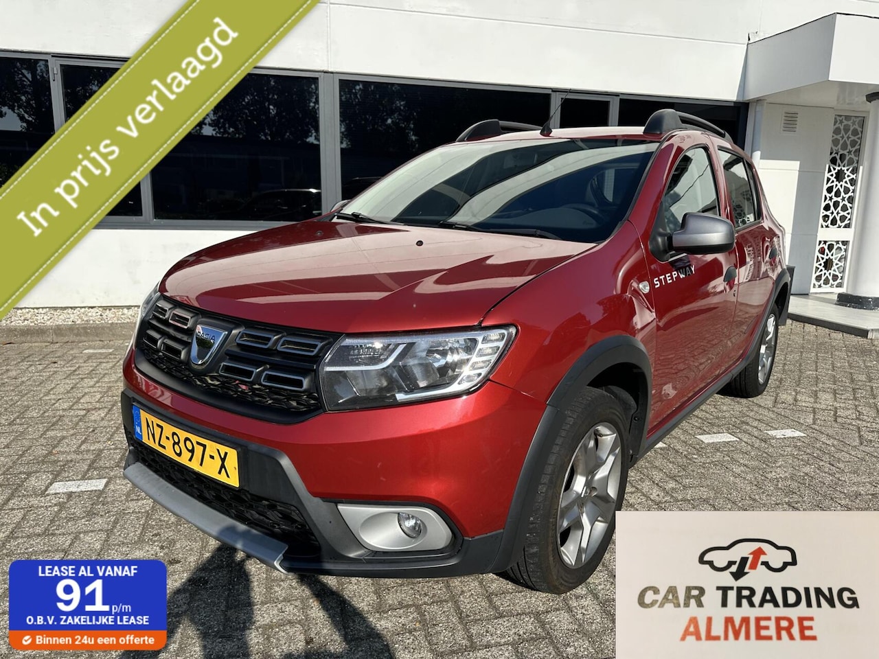 Dacia Sandero Stepway - 0.9 TCe SL 2017 AC 136 DKM NAP €5555 - AutoWereld.nl