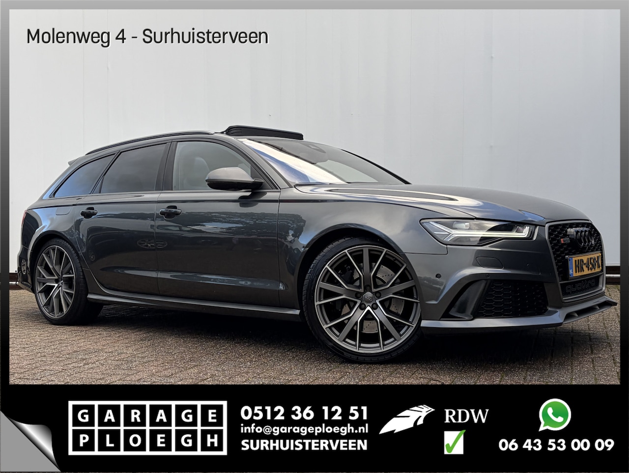 Audi A6 Avant - 4.0 TFSI RS 6 Quattro Performance 606PK B&O 3D Akrapovic Pano Trekhaak Orig.NL! - AutoWereld.nl