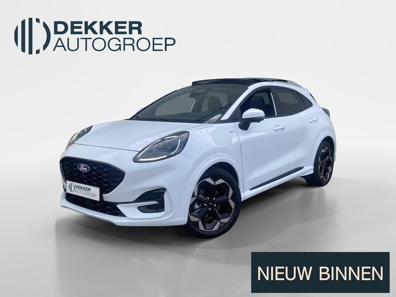 Ford Puma - 1.0 EcoBoost Hybrid ST-Line X Automaat Frozen White - Winter Pack - Driver Assistance Pack - AutoWereld.nl