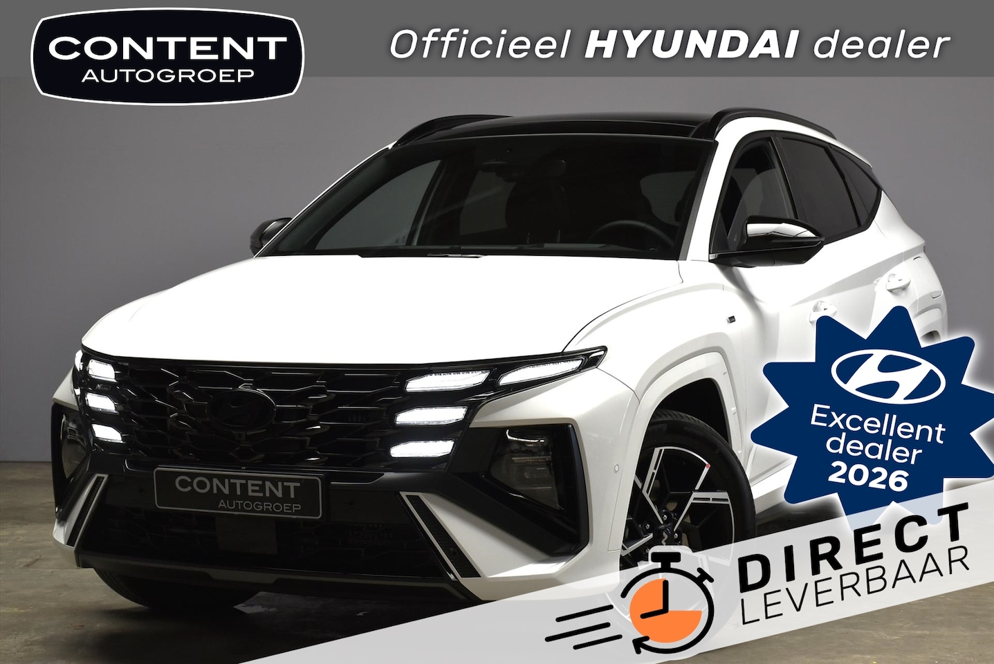 Hyundai Tucson - 1.6 T-GDi HEV Aut N-Line Business Sky I Voorraad deal! - AutoWereld.nl