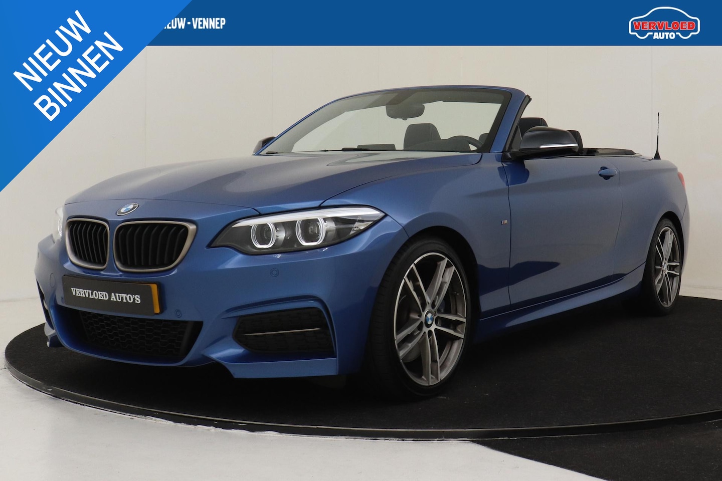 BMW 2-serie Cabrio - M240I HIGH EXECUTIVE -LEDER|HIFI|PDC|CARBON|KEYLESS|DAB|CRUISE|LENDESTEUN|STOELVERW.|18" - AutoWereld.nl