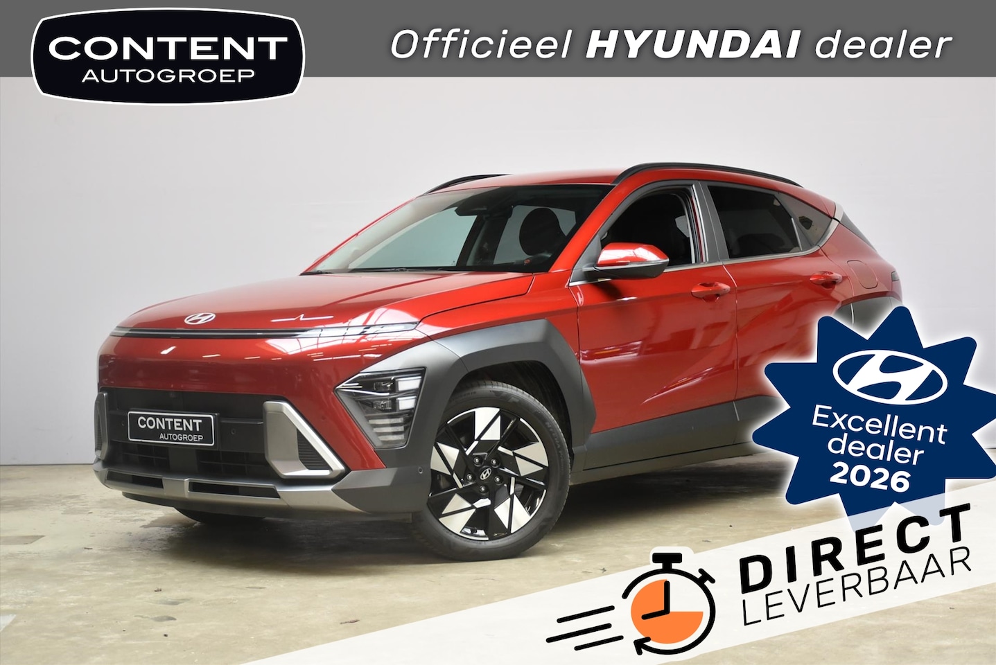 Hyundai Kona - 1.6 GDI HEV 138pk DCT Premium | Snel Leverbaar - AutoWereld.nl