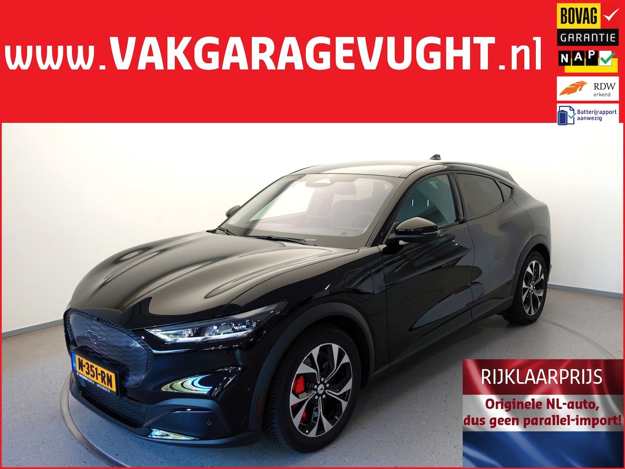 Ford Mustang Mach-E - 98kWh SOH 93% Extended Range Premium+ Skyview RWD - AutoWereld.nl