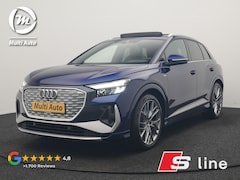 Audi Q4 e-tron - 35 2x S Line 55 kWh 170pk | Panodak | Adaptive Cruise | Lederen Sportstoelen & Stuur Verwa