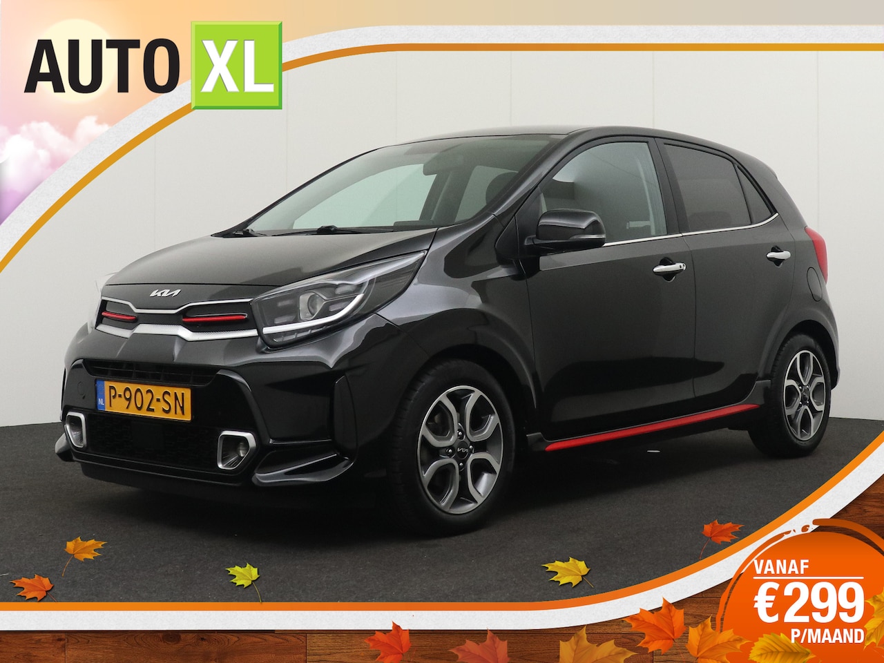 Kia Picanto - 1.0 Automaat DPi GT-Line Leder Camera Carplay Climate Cruise - AutoWereld.nl