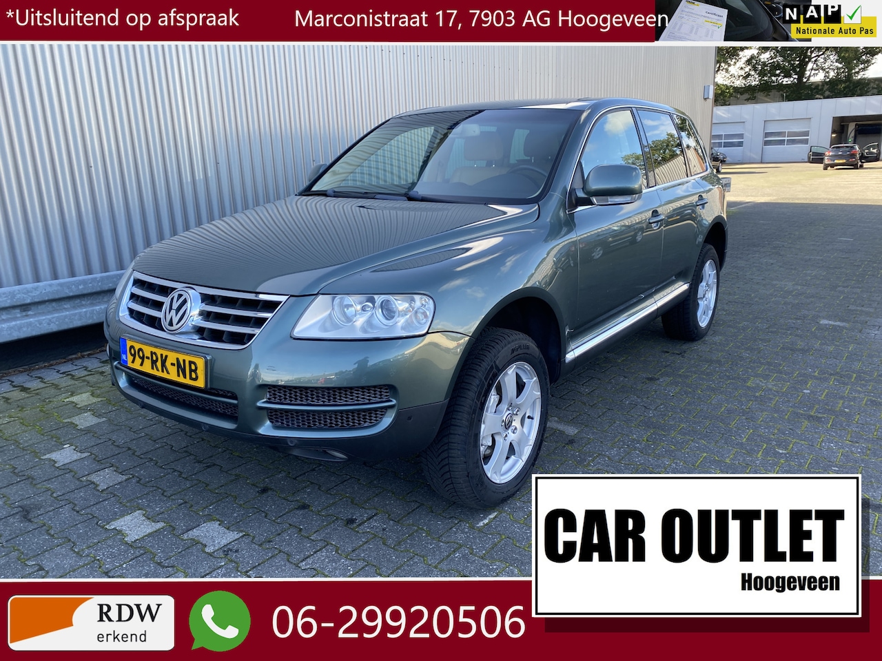 Volkswagen Touareg - 3.2 V6 AUTOMAAT, Leer, Clima, CC, Navi, PDC, LM, Trekh, nw. APK – Inruil Mogelijk – - AutoWereld.nl