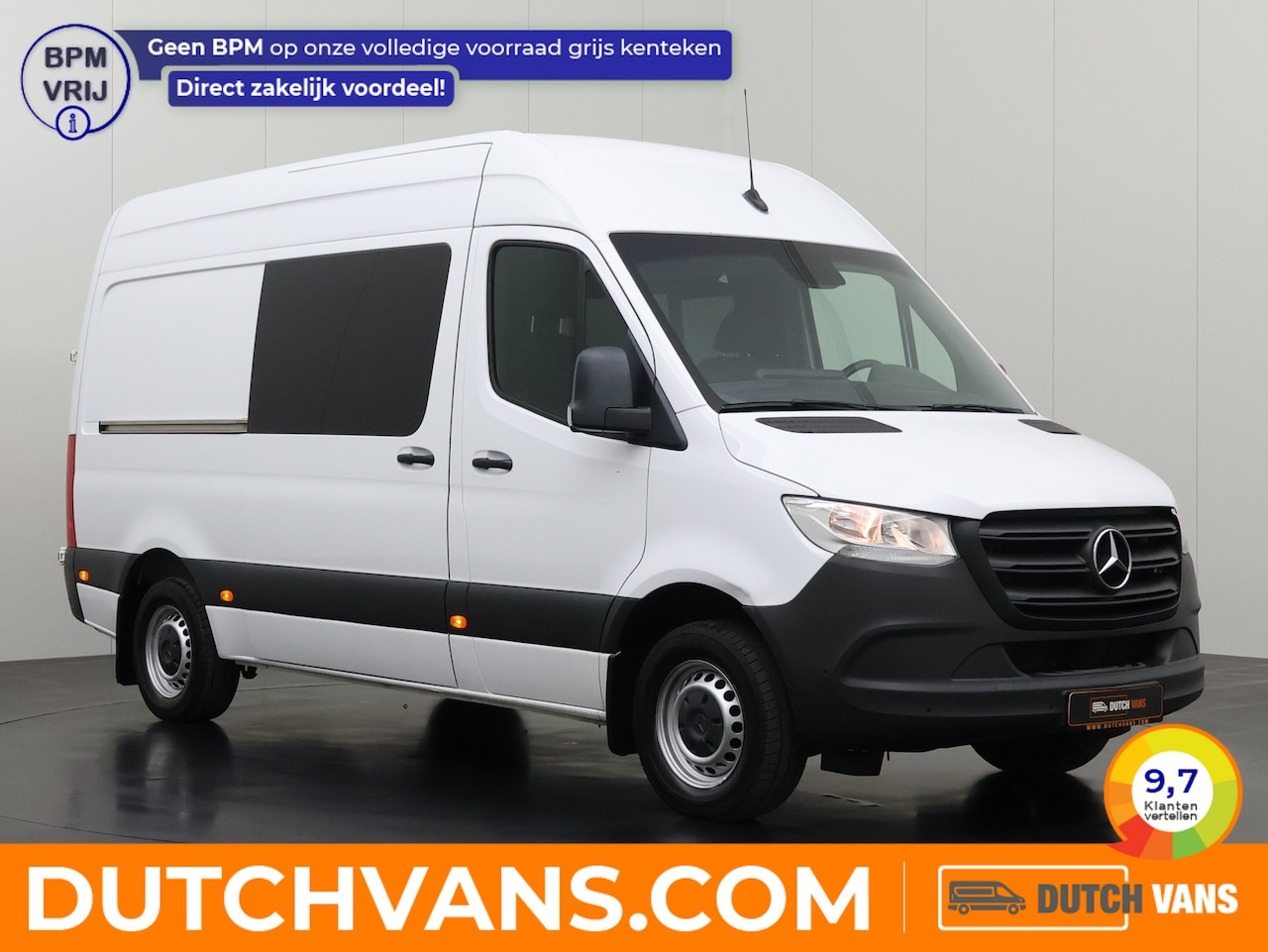 Mercedes-Benz Sprinter - 315CDI Dubbele Cabine L2H2 | Werkplaatinrichting | 10" Navigatie+Camera | Airco | Cruise - AutoWereld.nl