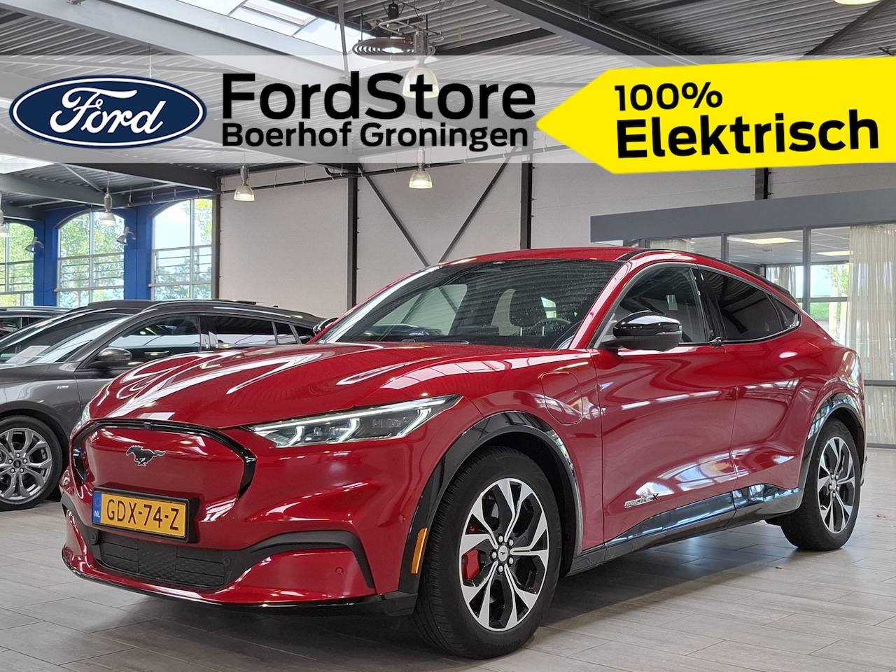 Ford Mustang Mach-E - Extended Premium RWD 98 kWh Adapt. cruise | LED | 360° Camera | El. verst. stoel + geh.| S - AutoWereld.nl