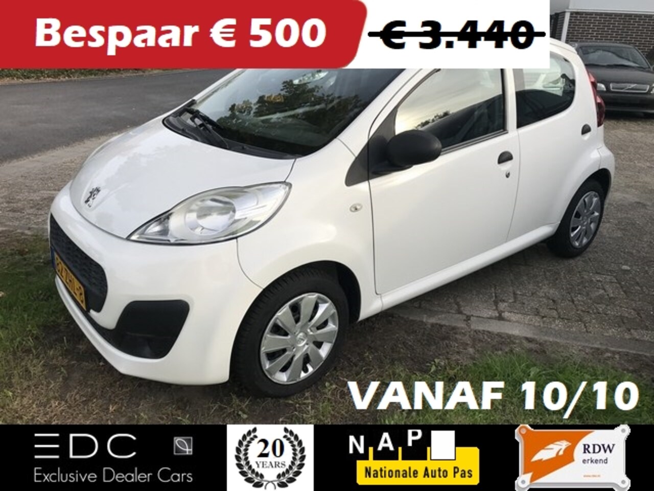Peugeot 107 - 1.0 Airco | 5-Deurs | Facelift | NAP | 2e Eigenaar Etc. - AutoWereld.nl