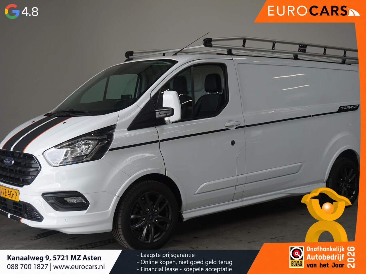 Ford Transit Custom - 290 2.0 TDCI L2H1 Sport Edition 170PK Airco Navigatie Apple Carplay/Android Auto ACC Bluet - AutoWereld.nl