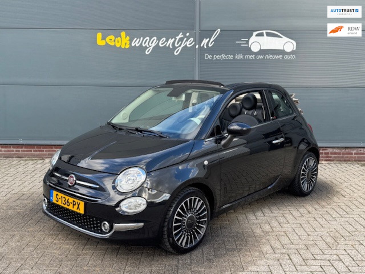 Fiat 500 C - 0.9 Turbo Sport Cabrio *leder *xenon *carplay *16” - AutoWereld.nl
