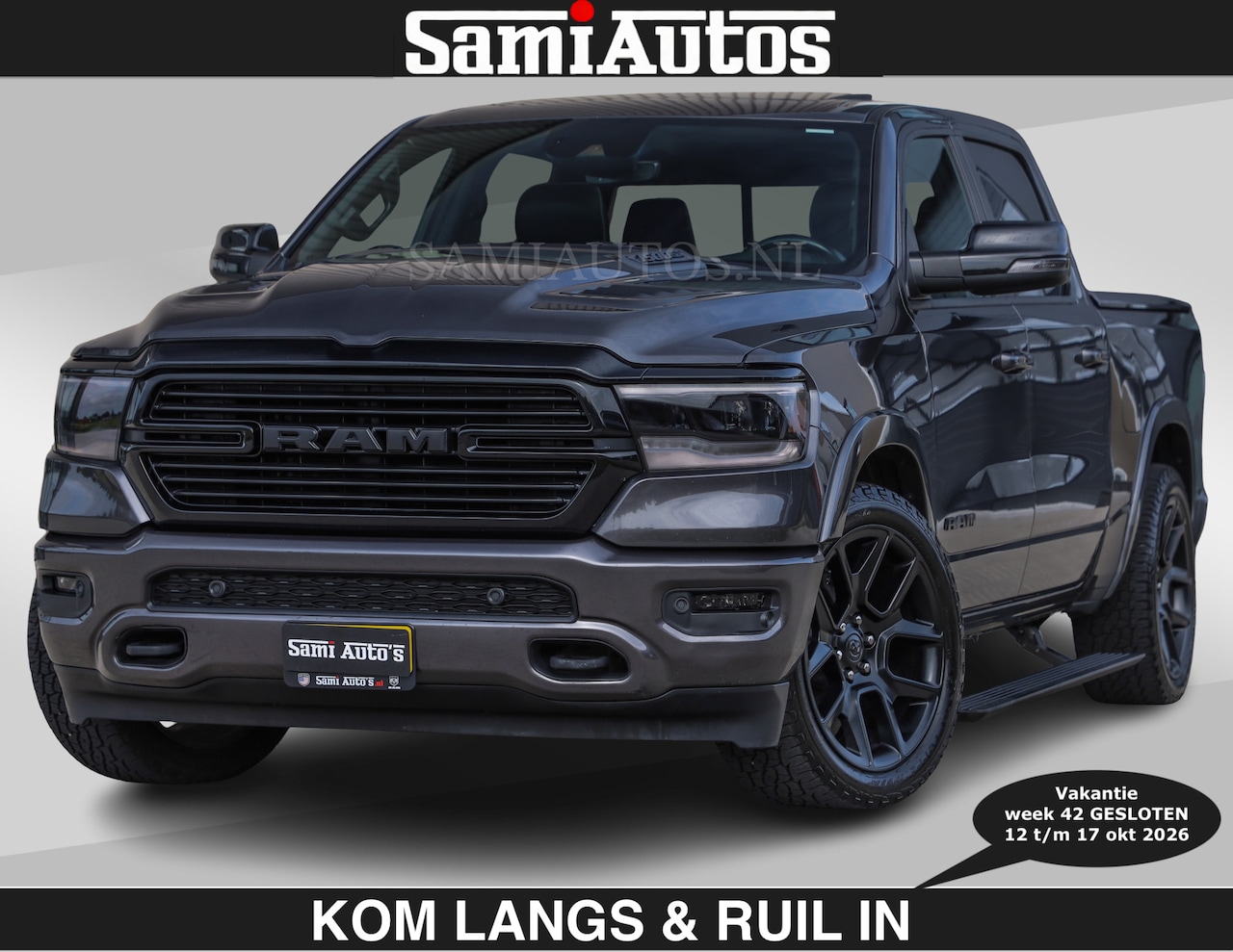 Dodge Ram Pick Up - SPORT 5.7 V8 402PK | €54950,- excl | LUCHTVERING | 2023 | PANODAK | GROOTSCHERM | DC | TOP - AutoWereld.nl
