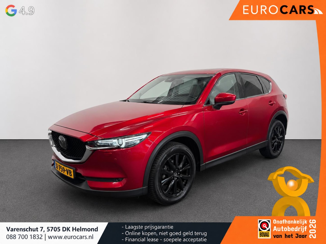 Mazda CX-5 - 2.5 SkyActiv-G 194PK GT-M 4WD Automaat Leder Panoramadak BOSE Soundsystem Adaptive Cruise - AutoWereld.nl