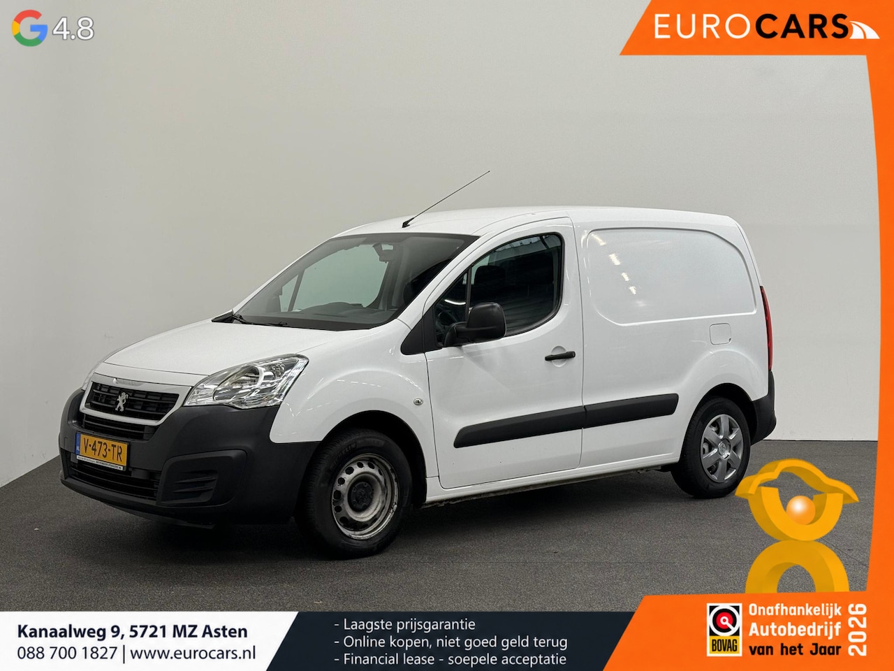 Peugeot Partner - 1.6 BlueHDi 100 PK L1 Premium Airco Cruise Control Parkeersensoren Elektrische Ramen - AutoWereld.nl