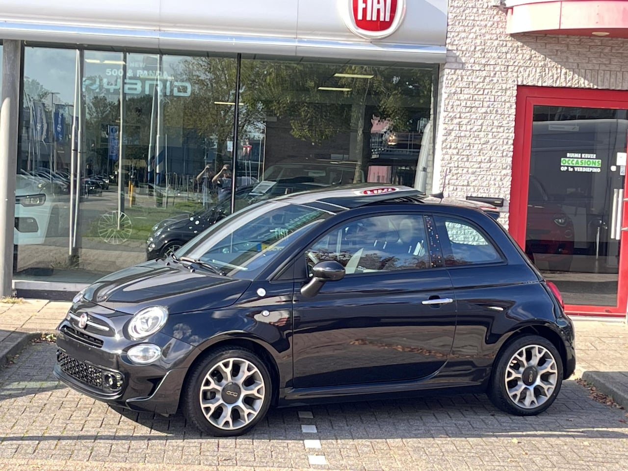 Fiat 500 - 1.0 Hybrid Hey Google AIRCO|SCHUIFDAK|NAVI|APPLE/ANDROID|PDC|16" - AutoWereld.nl