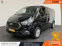 Ford Transit Custom - 300 2.0 TDCI L2H1 Limited Dubbele cabine Navigatie Airco 2 Schuifdeuren Trekhaak Parkeerse