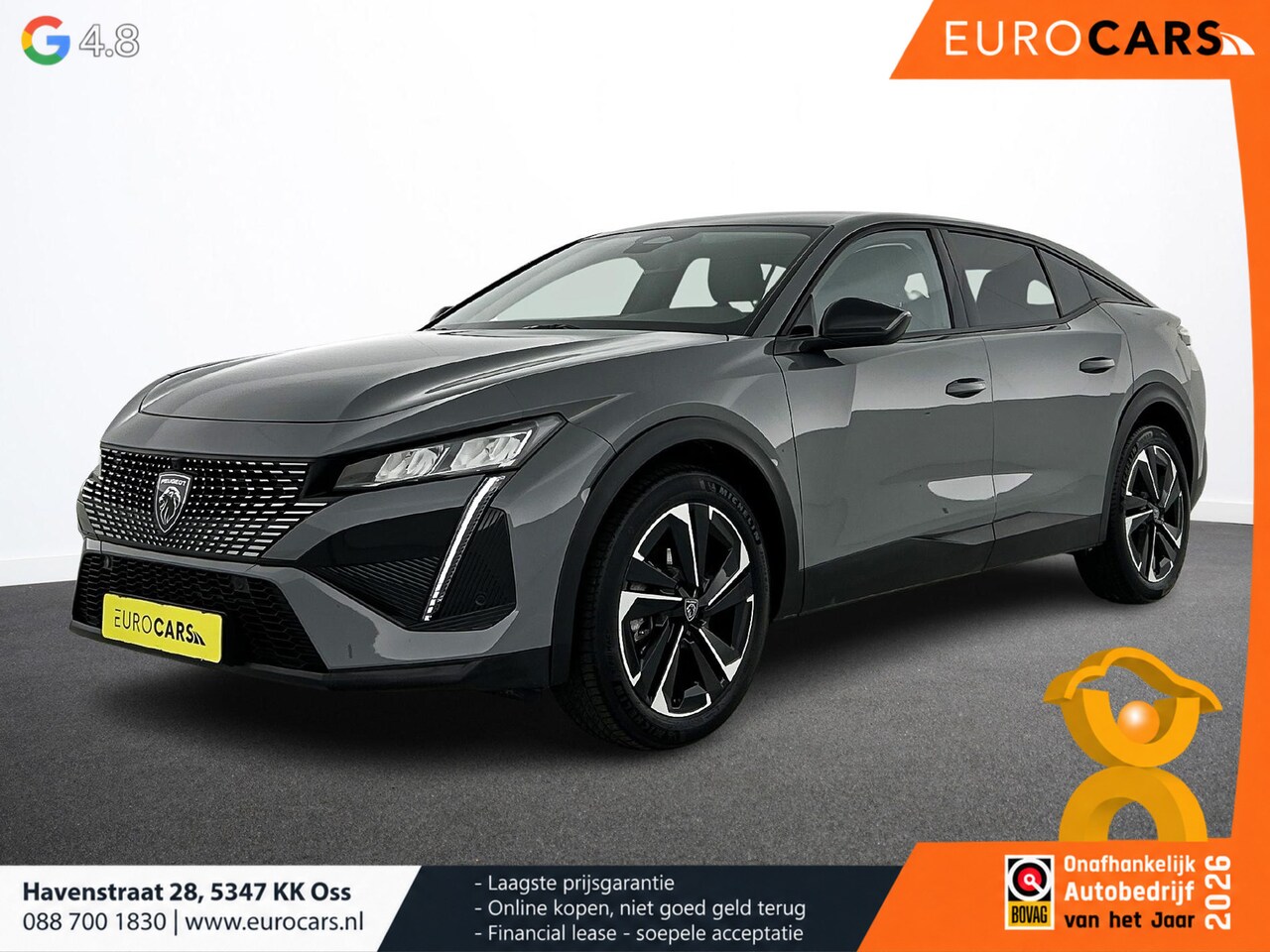 Peugeot 408 - 1.2 PureTech Allure Pack 130pk Automaat Comfort Pakket Ergo comfort stoel Electrische stoe - AutoWereld.nl
