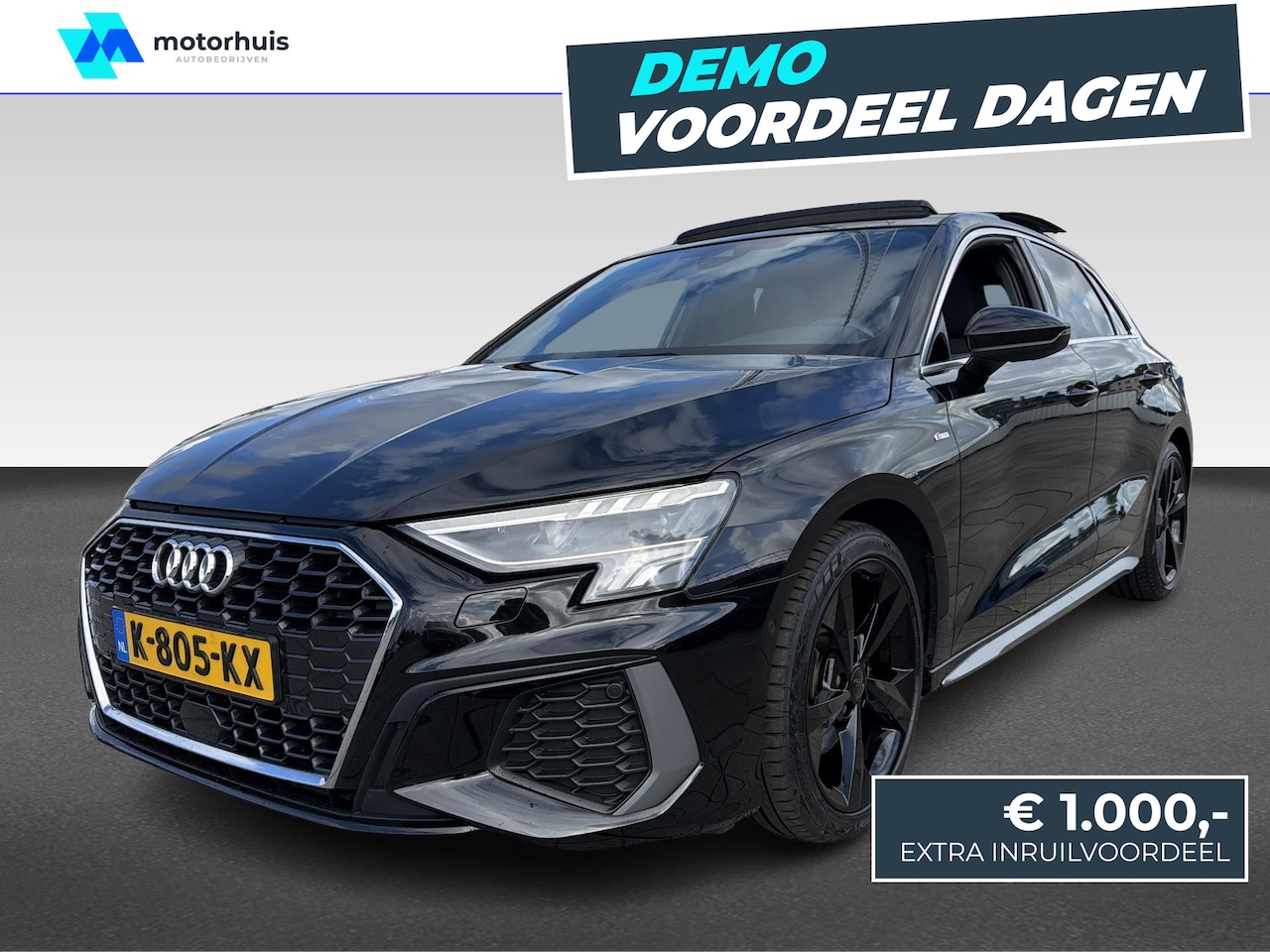 Audi A3 Sportback - 35 TFSI 150PK AUTOMAAT 2X S-LINE PANO FULL LED VIRTUAL ECC NAVI - AutoWereld.nl