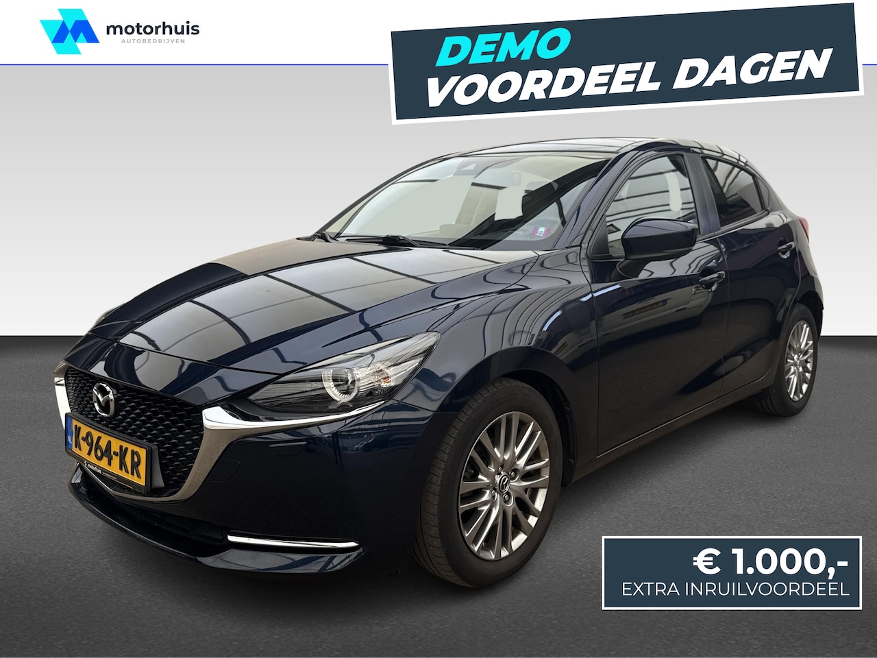 Mazda 2 - Exclusive-Line Automaat | 3. Remlicht | 6 Luidspreker | Airbag Bestuurderskant - AutoWereld.nl