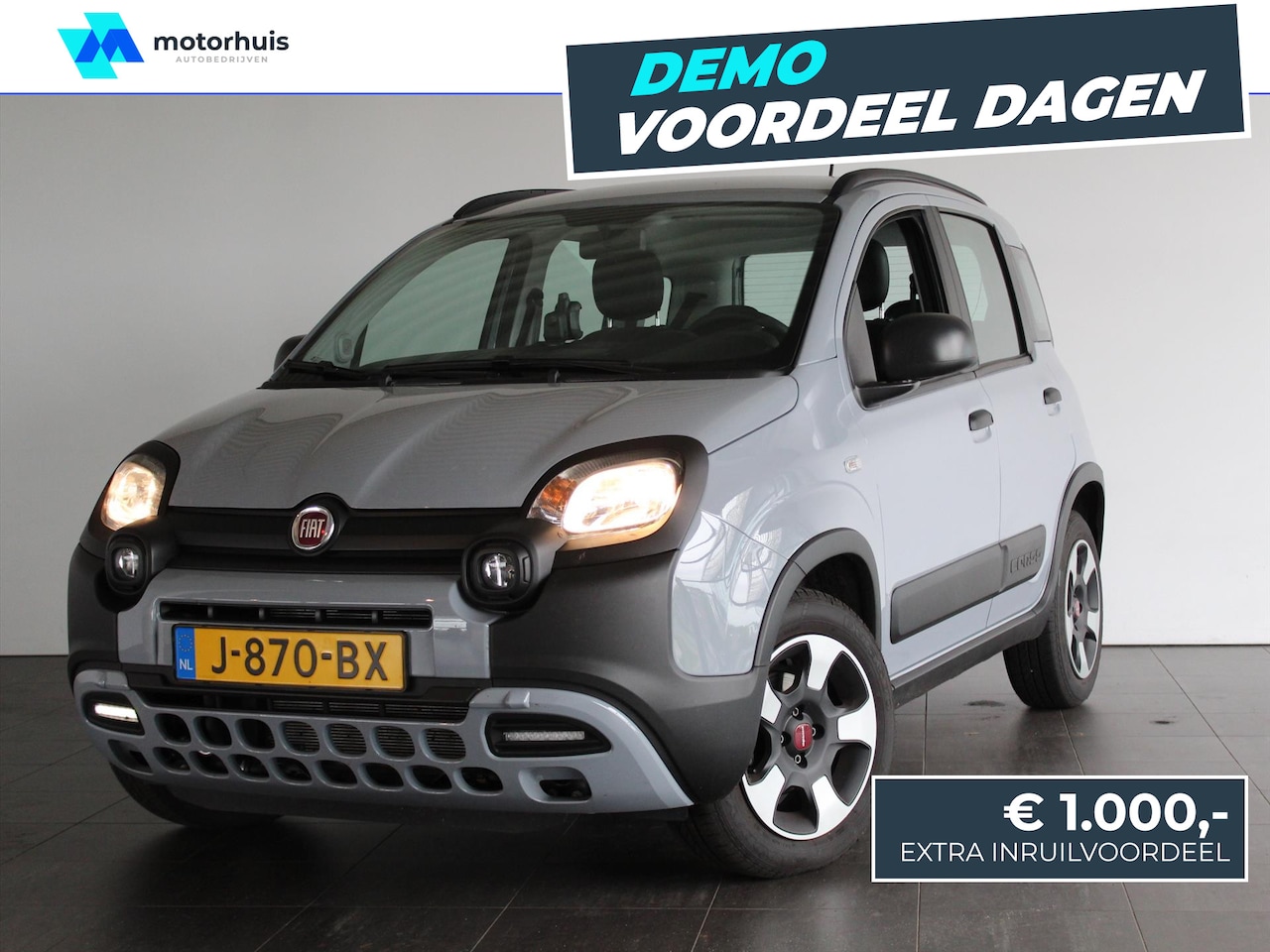 Fiat Panda - 1.0 70pk Hybrid City Cross | Parkeersensoren Achter | Elek. Buitenspiegels | Airco | Elek. - AutoWereld.nl