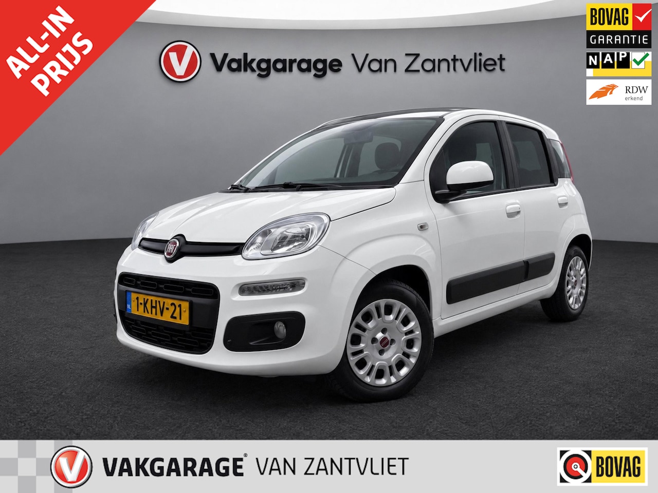 Fiat Panda - 0.9 TwinAir Lounge 0.9 TwinAir Lounge (Eerste eigenaar|12 mnd BOVAG-garantie) - AutoWereld.nl