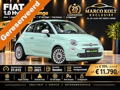 Fiat 500 - 1.0 Hybrid Lounge Airco / Apple Carplay / Android Auto / 15" LM Velgen / Park Sensors / 1e