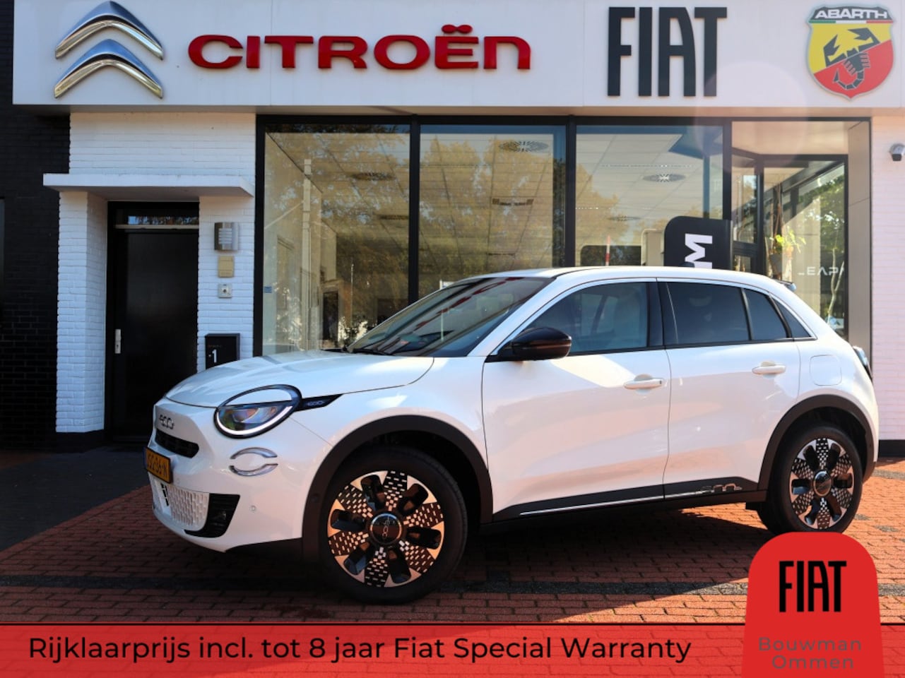 Fiat 600 - 1.2 Hybrid Turbo Charged 145PK Automaat La Prima, Rijklaarprijs | Adaptieve Cruise | Leder - AutoWereld.nl
