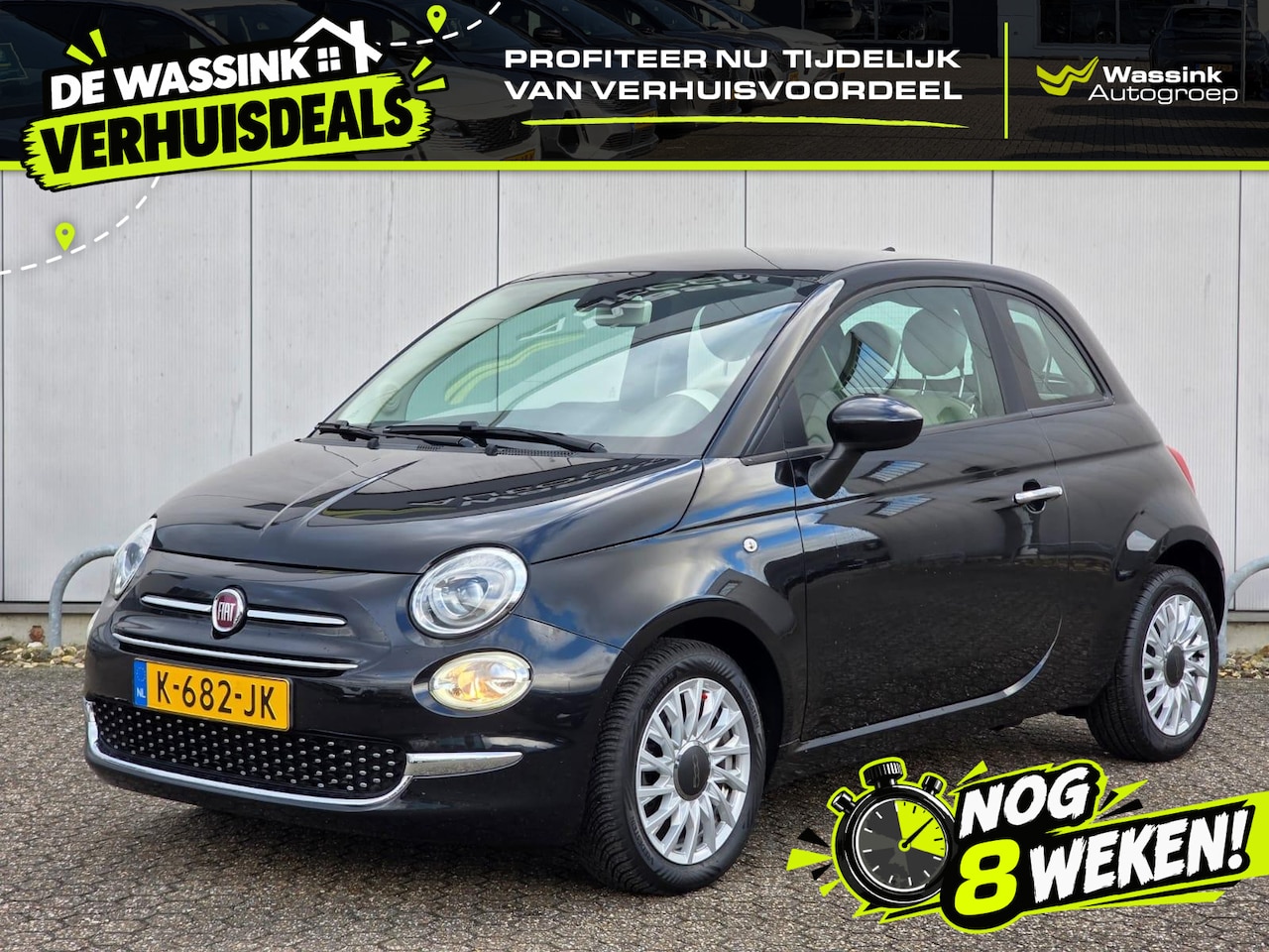 Fiat 500 - 70pk Hybrid Lounge | Airconditioning | Carplay / Android Auto | Cruise Control | Bluetooth - AutoWereld.nl