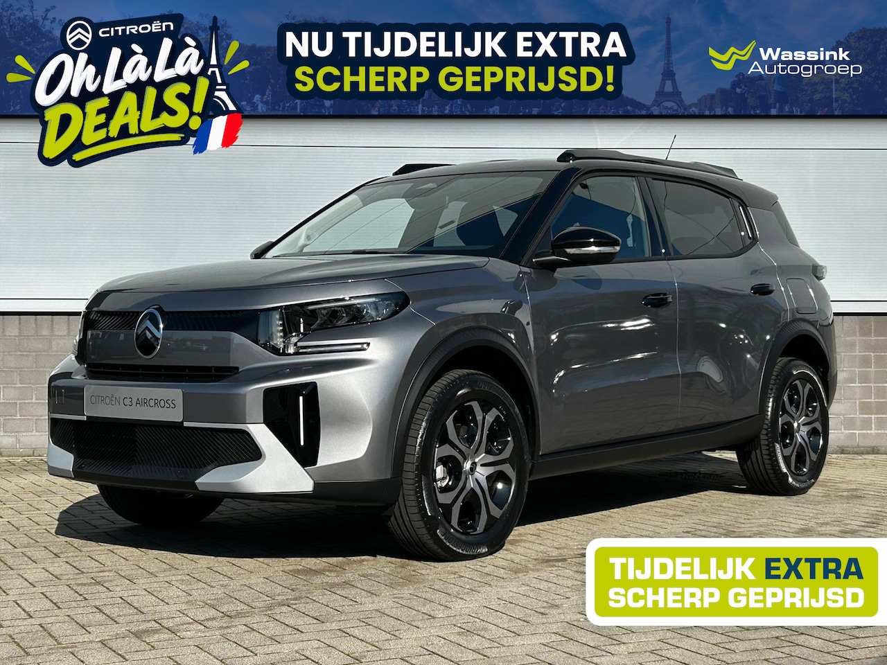 Citroën C3 Aircross - Hybrid 145 pk e-DCS 7 zitter Plus | 3e Zitrij | Climate Control | Apple Carplay/ Android A - AutoWereld.nl