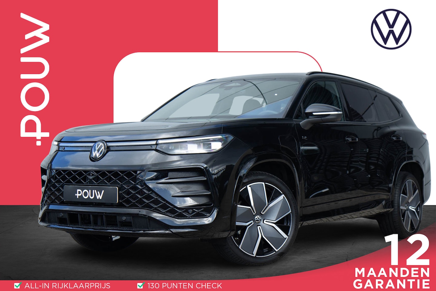Volkswagen Tayron - 1.5 eHybrid 272pk R-Line Edition | Panoramadak | Trekhaak Uitklapbaar | Head-up Display - AutoWereld.nl