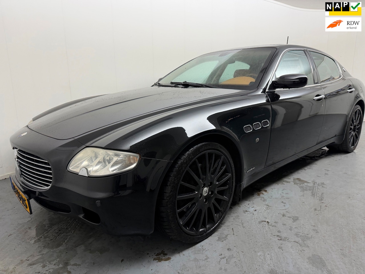Maserati 4200 GT - Quattroporte 4.2 Executive # ZF # Leder # Clima # Navi # 20" # Nap - AutoWereld.nl