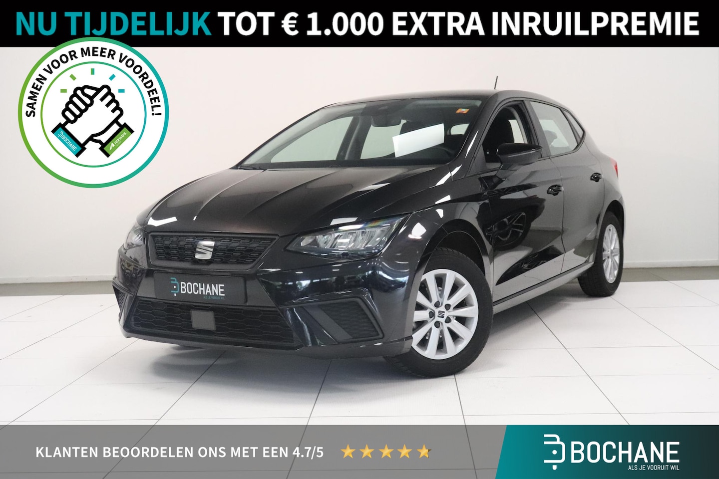 SEAT Ibiza - 1.0 EcoTSI Style | Parkeersensor | Airco | AppleCarplay AndroidAuto Navigatie | LED koplam - AutoWereld.nl