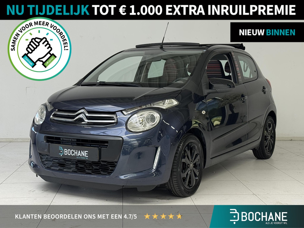 Citroën C1 - 1.0 e-VTi Airscape Feel | Apple Carplay / Android Auto | Airco | Lichtmetalen Velgen | Ele - AutoWereld.nl