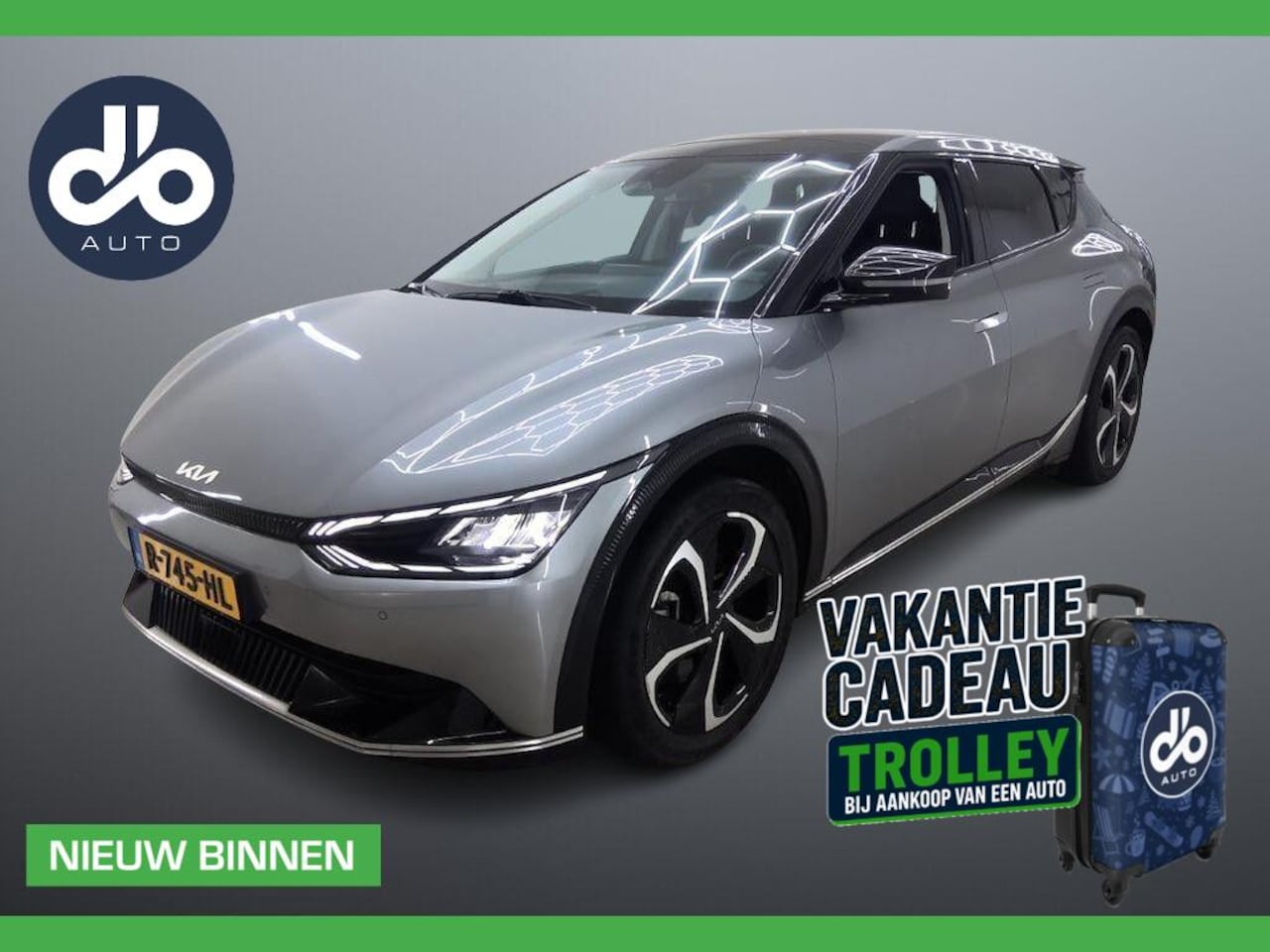 Kia EV6 - Plus Advanced 77.4 kWh SOH 100% I TREKHAAK I OPENDAK I LEER + CAMERA I ORG.NL + NAP + DEAL - AutoWereld.nl