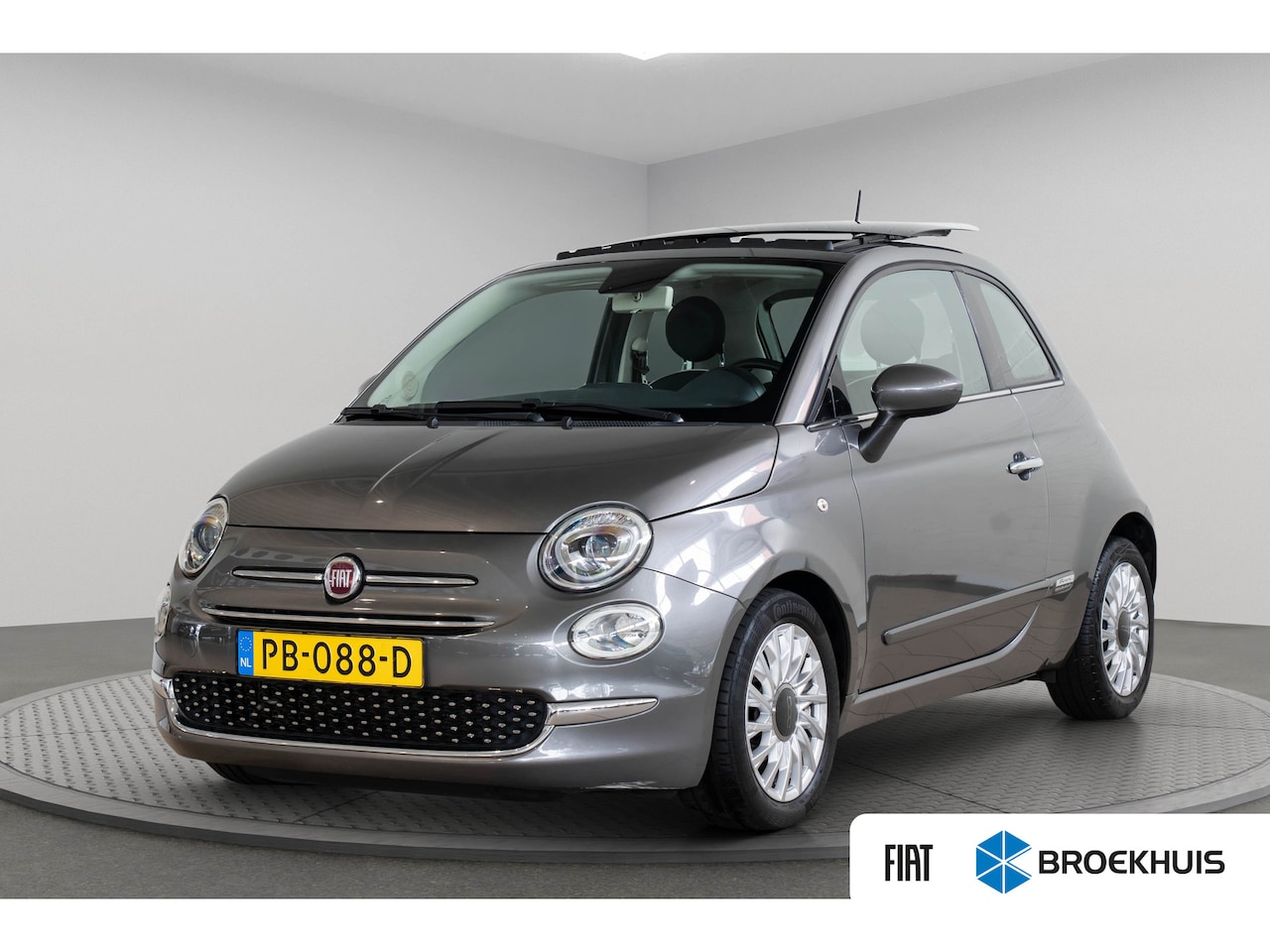 Fiat 500 - 0.9 TwinAir Turbo Lounge | Schuif-Kanteldak | Navigatie | Bluetooth | Lichtmetalen velgen - AutoWereld.nl