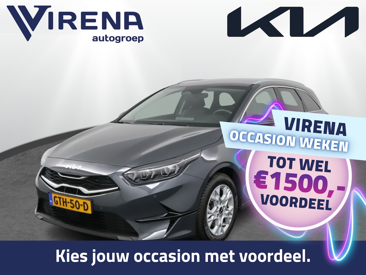 Kia Cee'd Sportswagon - Ceed 1.5 T-GDi DynamicPlusLine - Automaat - Stoel/Stuur Verwarming - Dodehoek Detectie - L - AutoWereld.nl