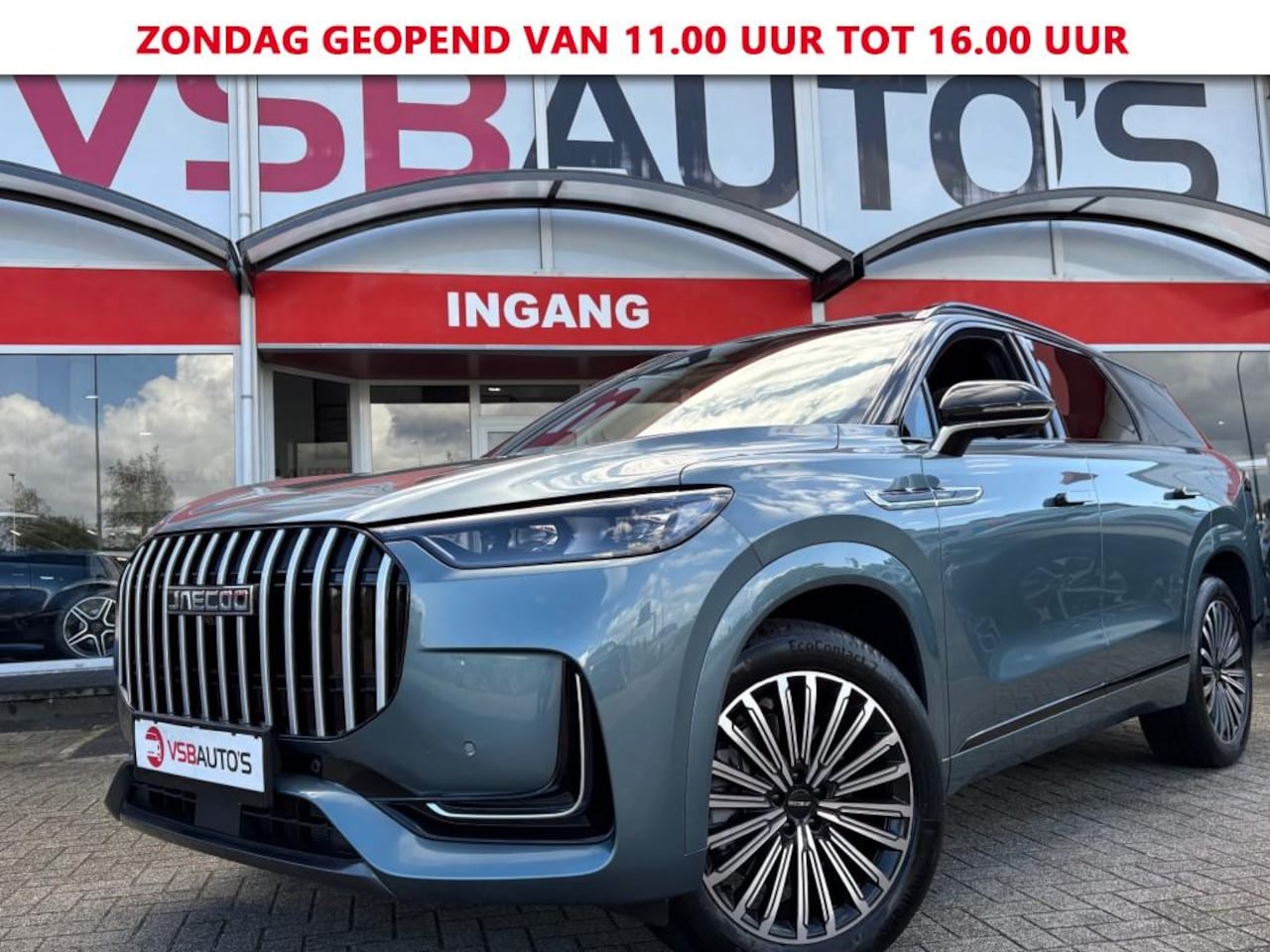 Jaecoo 8 - 1.5 SHS-P LUXERY 7PERS 428PK  AUT. PANO AWD NAVI CARPLAY CAMERA - AutoWereld.nl
