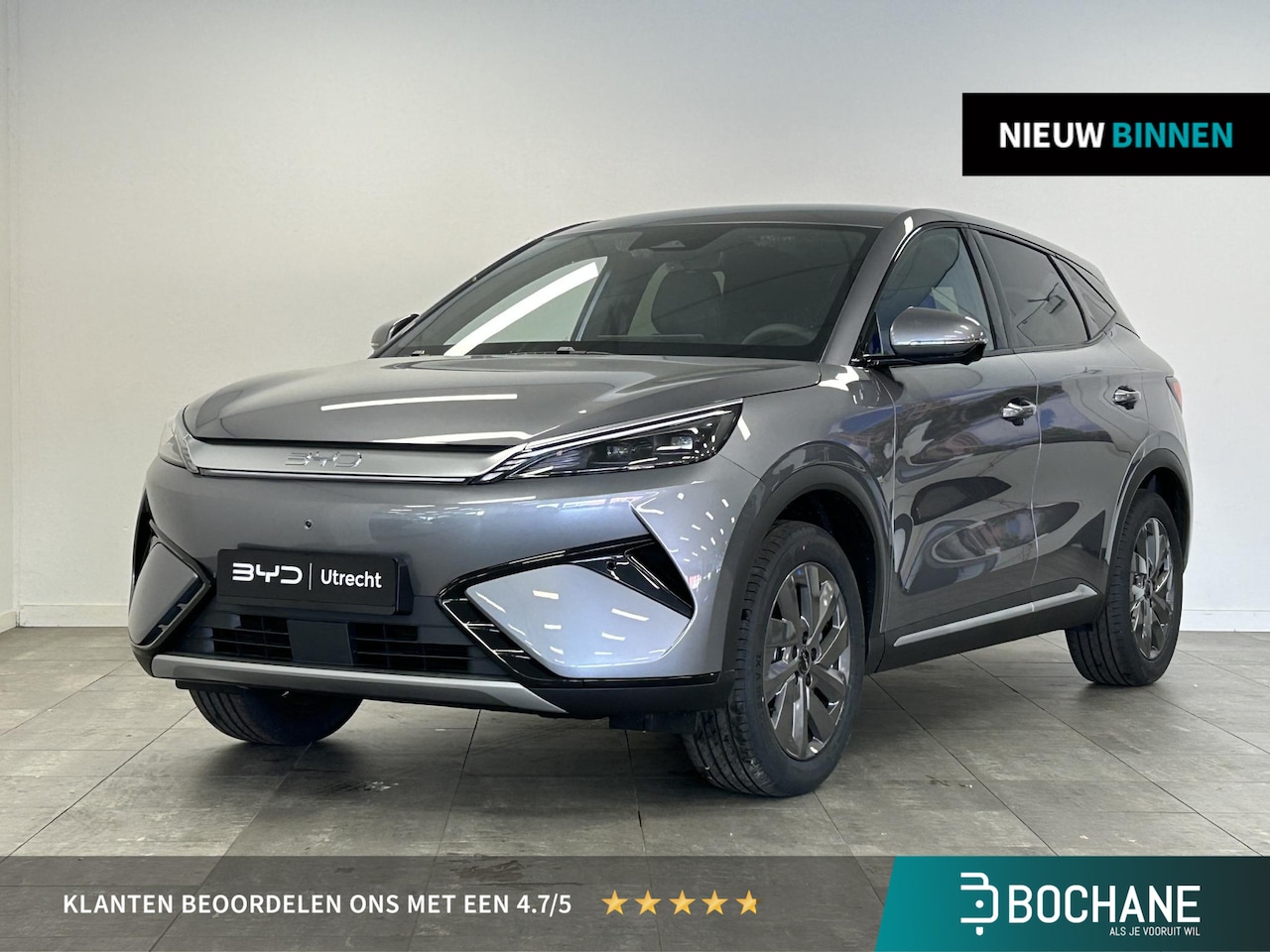 BYD ATTO 3 EVO - Design 74.8 kWh ZWART LEDER | KENTEKENREGISTRATIE VOORDEEL! | BOCHANE BYD UTRECHT - AutoWereld.nl