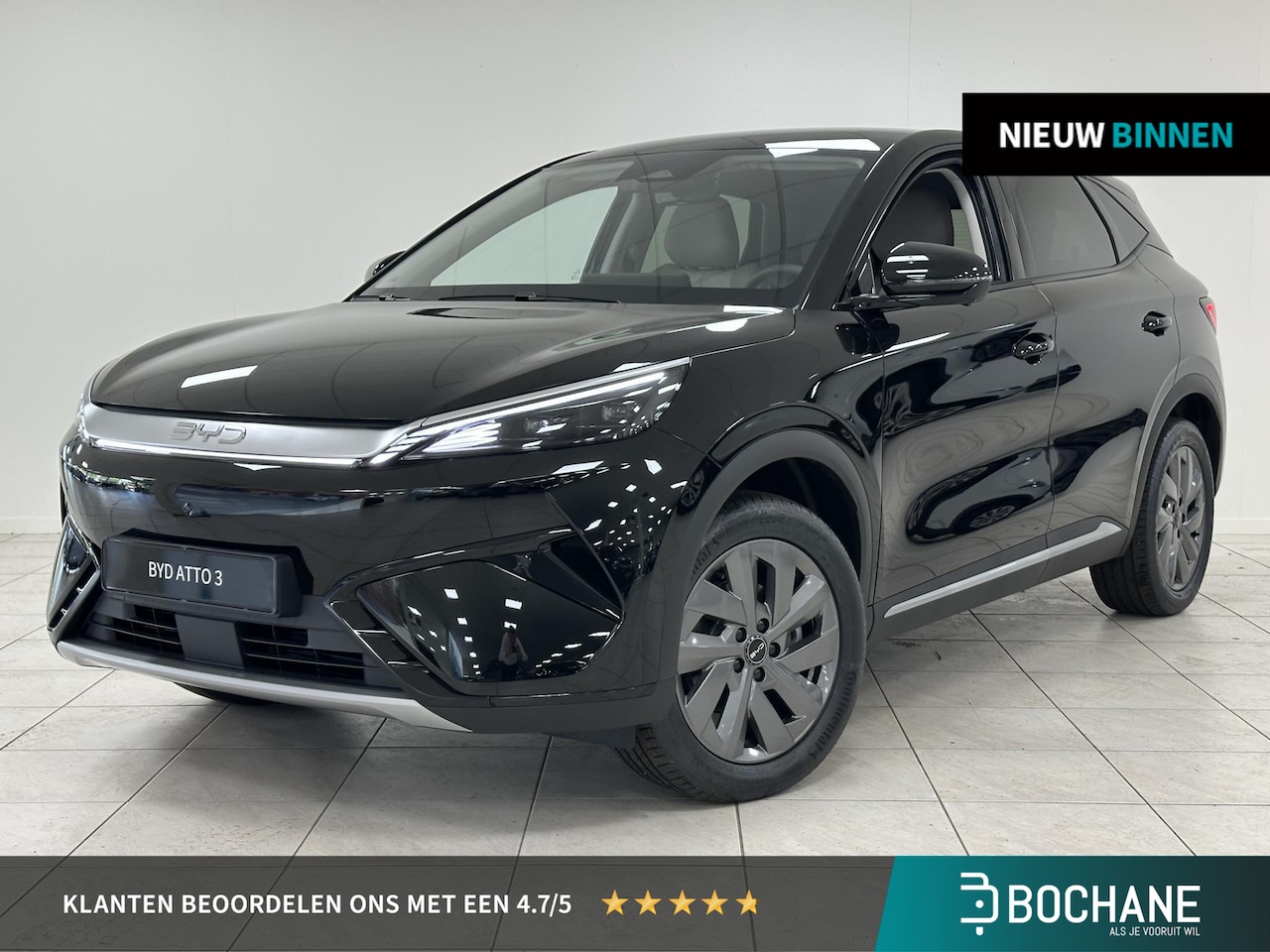 BYD ATTO 3 EVO - Design 74.8 kWh ZWART LEDER | KENTEKENREGISTRATIE VOORDEEL! | BOCHANE BYD UTRECHT - AutoWereld.nl