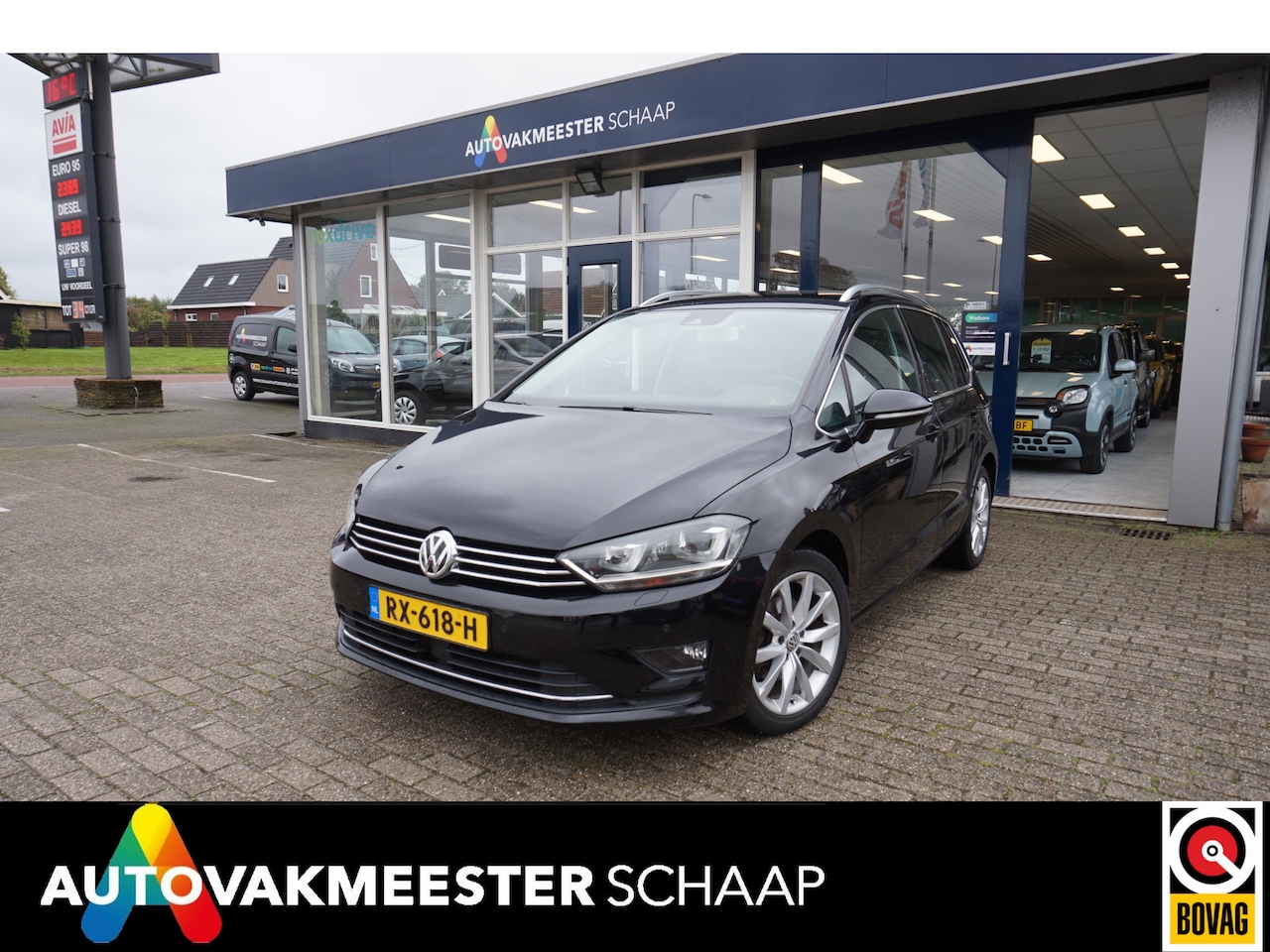 Volkswagen Golf Sportsvan - 1.4 TSI Highline 1.4 TSI Highline , 150pk , Aut , trekh , Incl nw apk/beurt & 12 mnd bovag garantie - AutoWereld.nl